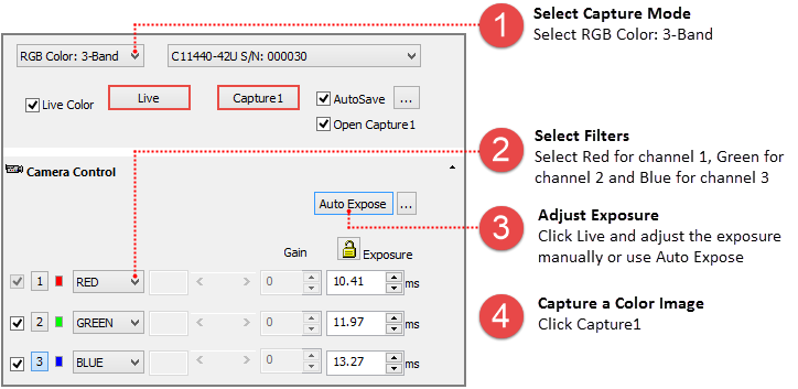 RGB Capture Controls